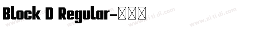 Block D Regular字体转换